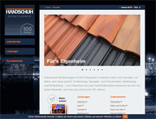 Tablet Screenshot of handschuh-dach.de